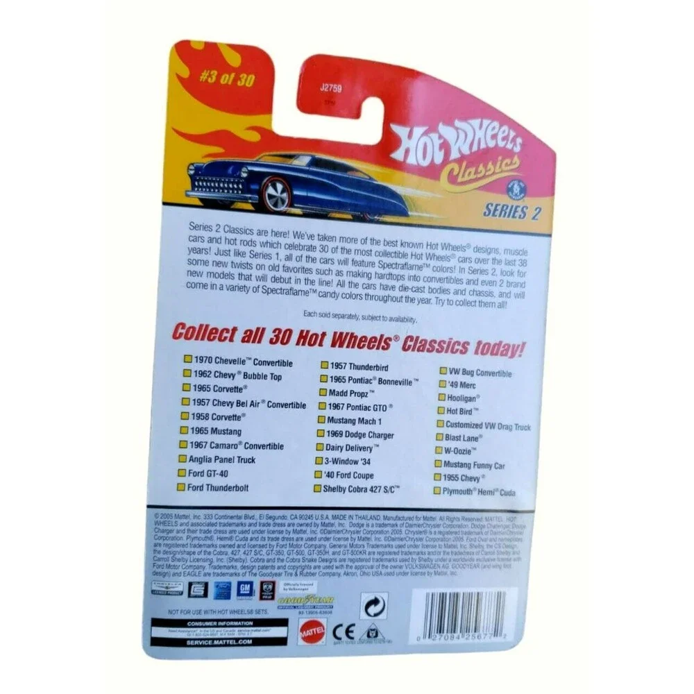 2006 Hot Wheels 1965 CORVETTE Spectraflame Dark Blue CLASSICS SERIES 2 REDLINE